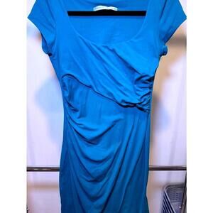Stylish Susana Monaco Aqua Blue Dress - Size L